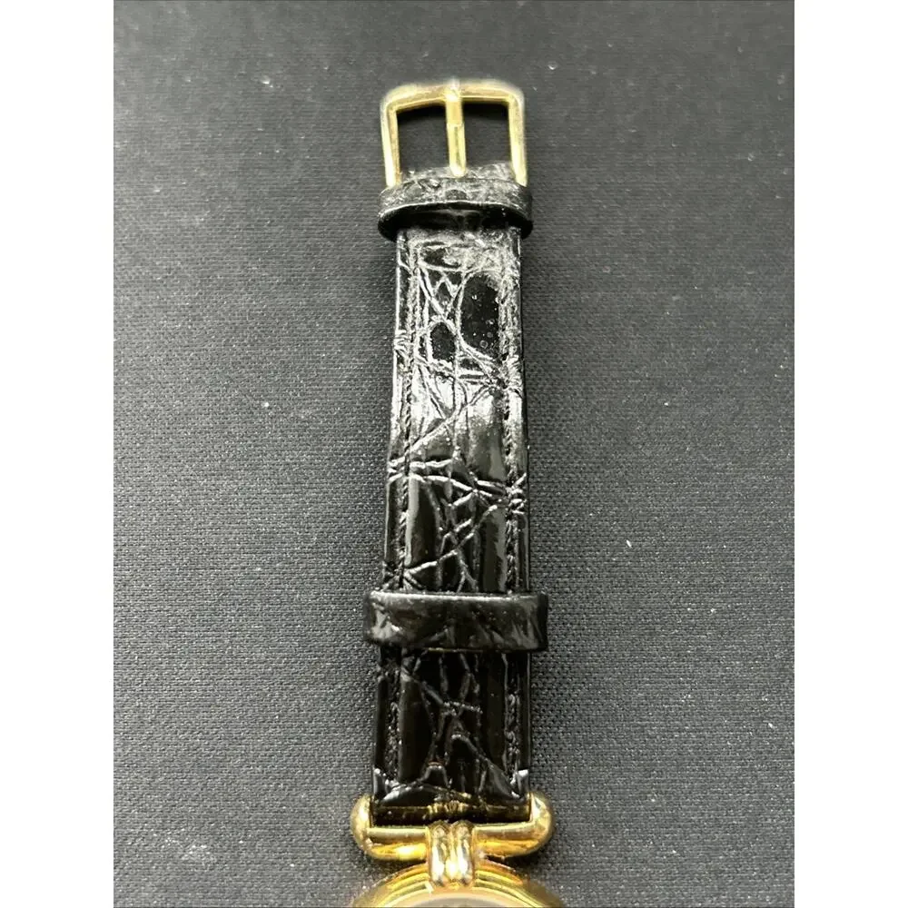Mary Kay Gold Tone Black Band Women’s Quartz Watch
